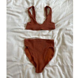 Youswim Eva High Waist Two Piece Swimsuit Umber